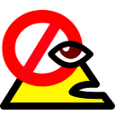 Warnschilder ohne Hirn