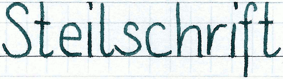 Steilschrift (Handschrift)